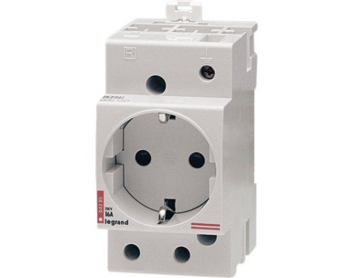 Розетка на DIN рейку 2P+E 16A, 250VAC, нем. стдандарт, 2,5M Legrand