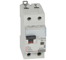 DX3 1P+N 10A тип АС 30мA 10kA Дифф. авт. выкл.