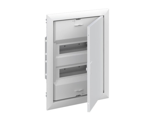 Щиток встраив. ABB UK624E3, 24M, белая мет. дверь, 63A, IP30, +PE+N-клеммы, ниша 453x340x88mm