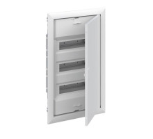 Щиток встраив. ABB UK636E3, 36M, белая мет. дверь, 63A, IP30, +PE+N-клеммы, ниша 578x340x88mm