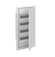 Щиток встраив. ABB UK648E3, 48M, белая мет. дверь, 63A, IP30, +PE+N-клеммы, ниша 703x340x88mm