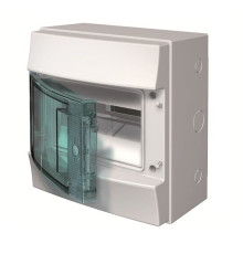 Щиток навесной ABB MISTRAL65 M65W108TAT 8M, IP65, прозр. дверь, +PE(1x25+5х4) +N(1x25+5х4), GWT750