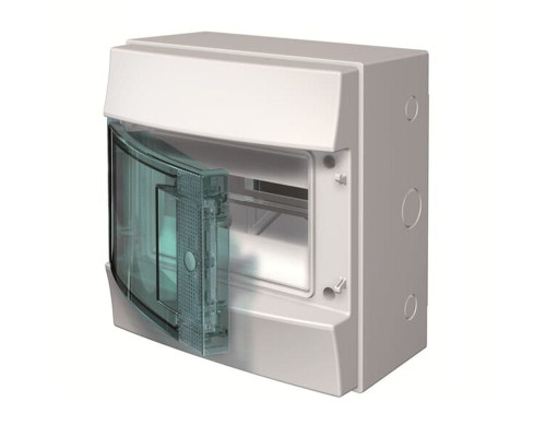 Щиток навесной ABB MISTRAL65 M65W108TAT 8M, IP65, прозр. дверь, +PE(1x25+5х4) +N(1x25+5х4), GWT750