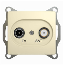 Розетка TV-SAT оконечная 1DB Schneider Electric Glossa GSL000297 Бежевый - GSL000297