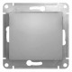 Выключатель 1-клавишный Schneider Electric Glossa GSL000311 Алюминий - GSL000311