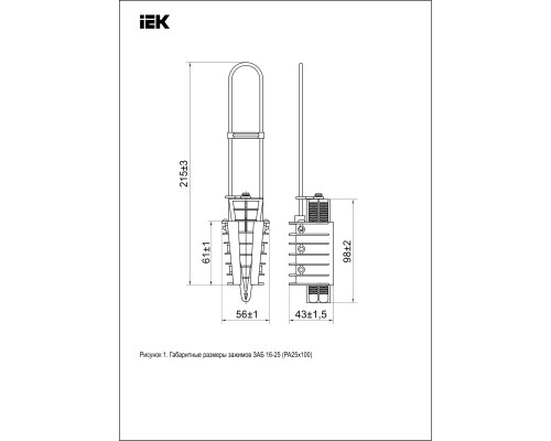 ЗАБ 16-25 зажим анкерный (РА25*100)