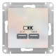Розетка USB Schneider Electric AtlasDesign ATN000433 Жемчуг - ATN000433
