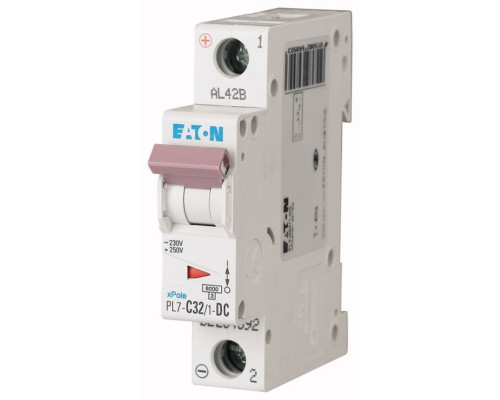 1P 32А, тип С, 10kA, 1M, 250VAC/DC, Авт. выкл. PL7