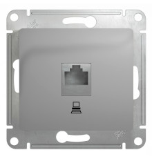 Розетка компьютерная Schneider Electric Glossa GSL000381K Алюминий - GSL000381K