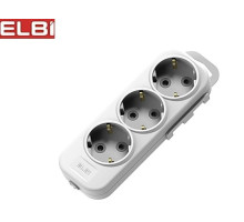 EL-BI,Myra,колодка 3гн с/з белая,527-010200-301