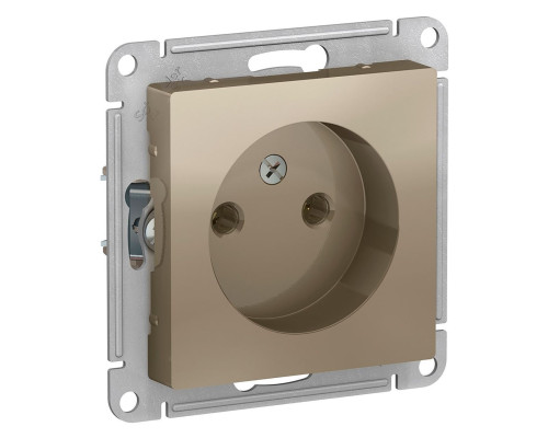 Розетка без заземления без шторок Schneider Electric AtlasDesign ATN000541 Шампань - ATN000541
