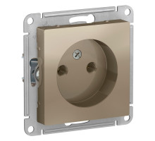 Розетка без заземления без шторок Schneider Electric AtlasDesign ATN000541 Шампань - ATN000541