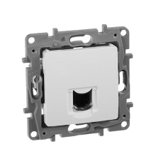 Etika - Розетка 1хRJ-45 UTP CAT6 (белый) | арт.672253