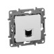 Etika - Розетка 1хRJ-45 UTP CAT6 (белый) | арт.672253