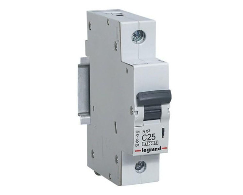 Авт. выкл. Legrand RX3 1P C 25A 4,5кА 1M