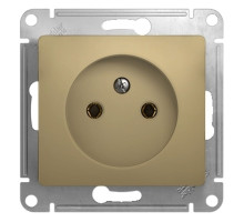 Розетка без заземления без шторок Schneider Electric Glossa GSL000441 Титан - GSL000441