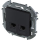 Inspiria - Розетка 2хRJ-45 UTP CAT6 (антрацит) | арт.673843
