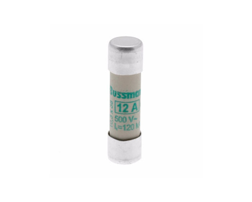 Вставка плавкая цилиндр., 12A, 500VAC, 10x38mm, тип aM