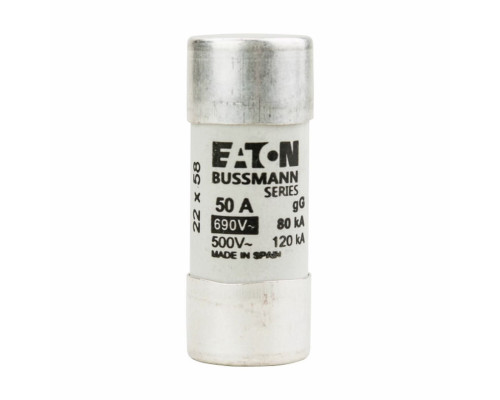Вставка плавкая цилиндр., 50A, 690VAC, 22x58mm, тип gG