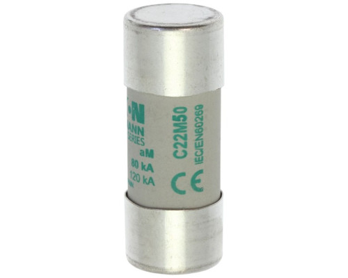 Вставка плавкая цилиндр., 50A, 690VAC, 22x58mm, тип aM