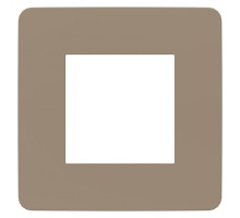 NU280226 UNICA STUDIO РАМКА 1-ПОСТОВАЯ, ПЕСОЧНЫЙ/БЕЛЫЙ - NU280226