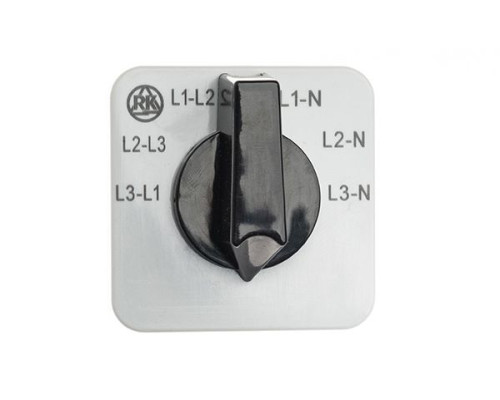 Переключатель вольтметра BS 16 66 U, 20A, тип LL-0-LN (линейное-0-фазное), на дверь, фронт IP40 | арт.EAC602846R