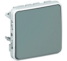 PLEXO - Переключатель промежуточный , IP55, пруж. зажимы, серый | арт.069521