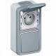 PLEXO - Коробка для наклад. монтажа 2 поста, вертикальная, IP55, серый | арт.069661