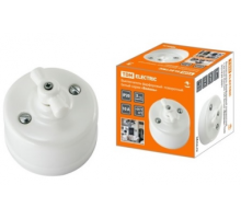 Розетка телефонная RJ11 + компьютерная RJ45 белая «Болонь» TDM
