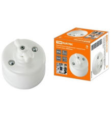 Розетка телефонная RJ11 + компьютерная RJ45 белая «Болонь» TDM