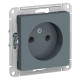 Розетка без заземления без шторок Schneider Electric AtlasDesign ATN000741 Грифель - ATN000741