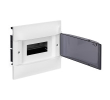 Щиток встр. Practibox S 8М, прозр. дым. дверь, с клеммами N+PE, IP40
