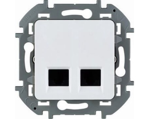 Inspiria - Розетка 2хRJ-45 UTP CAT5E (белый)
