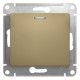 Переключатель 1-клавишный, с подсветкой Schneider Electric Glossa GSL000463 Титан - GSL000463