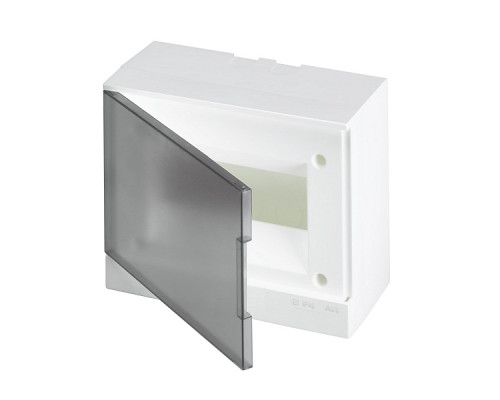 Щиток навесной ABB Basic E BEW402208, 8M, прозр. серая дверь, 63A, IP40, 230x180x102mm, 2хPEN-шина