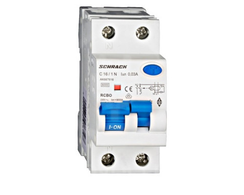 AK 10кА 1P+N С 16A/30mA Дифференциальный автоматический выключатель тип A                                                                                                                                                                                      