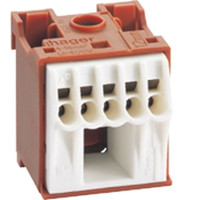 Клемма QuickConnect  (1x16мм2 + 5х4мм2), 30 mm, Коричневая Hager