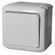 Quteo - Кнопка 6А IP44 (серый)