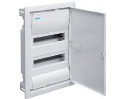 Щит cкрытой установки 24 места, без клемм, (506х348х89) IP-30 // Hager - Volta (Белая дверь) | арт.VU24UA