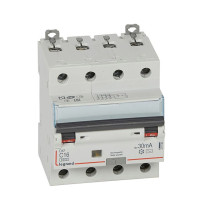 DX3 4P 16A тип АС 30мA 6kA 4М Дифф. авт. выкл.