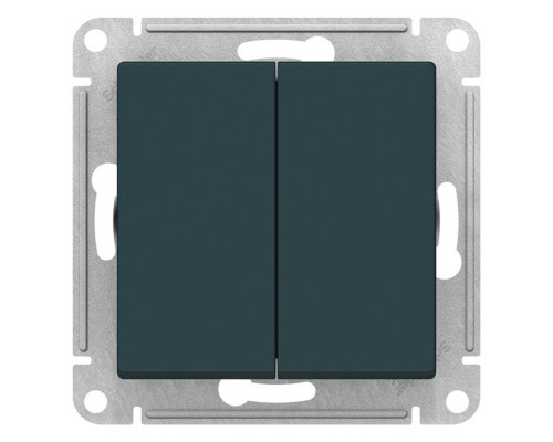 Переключатель 2-клавишный Schneider Electric AtlasDesign ATN000865 Изумруд - ATN000865