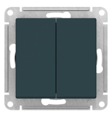 Переключатель 2-клавишный Schneider Electric AtlasDesign ATN000865 Изумруд - ATN000865