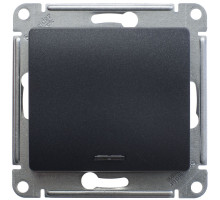 Переключатель 1-клавишный, с подсветкой Schneider Electric Glossa GSL000763 Антрацит - GSL000763