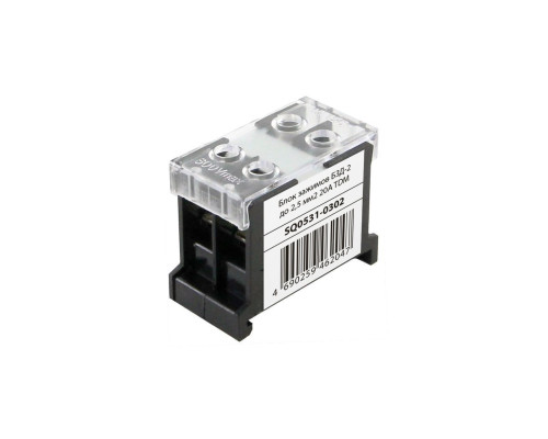 Блок зажимов БЗД-2 до 2,5 мм2 20A | арт.SQ0531-0302