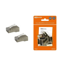 Разъем RJ-45 FTP для кабеля кат. 6, 8P8C в блистере (10шт) TDM