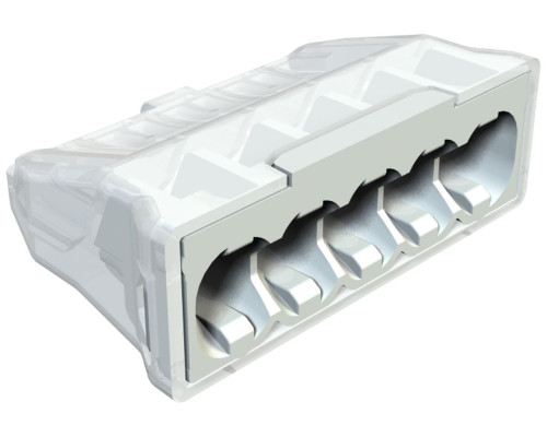 Клемма 61 525 LGR 5-контактная, до 2,5мм², 24A, 450V, серый, полиамид | арт.2054507