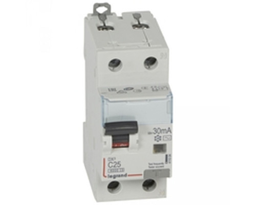 DX3 1P+N 25A тип С 30mA 6kA 2M Дифф. авт. выкл.