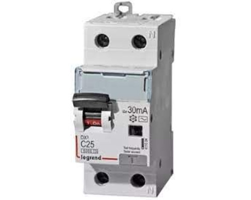 DX3 1P+N 25A тип С 30mA 6kA 2M Дифф. авт. выкл.