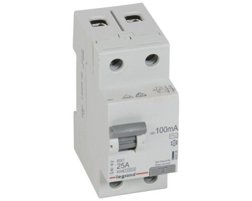 УЗО Legrand RХ3 2P 25A 100mA 10kA 2M тип АC