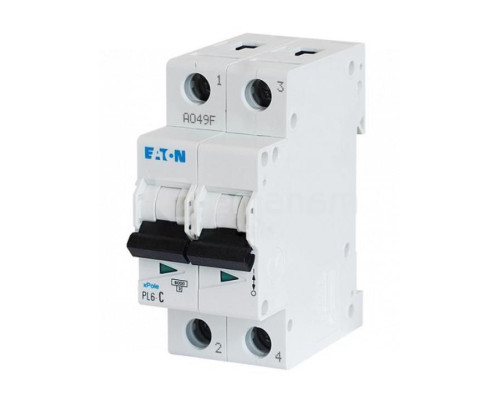 Авт. выключатель PL6-C40/2, 2P, 40A, хар-ка C, 6kA, 2M